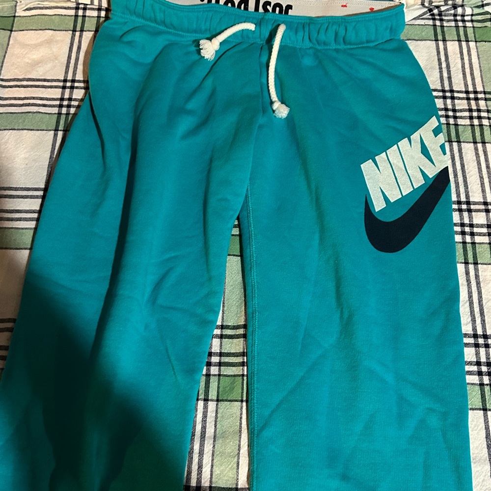 Nike Brand Sweatpants Teal Colored Size Small
